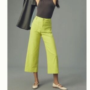 The Colette Magic Fabric Crop Wide-Leg Pants by Maeve Sz 28Tall